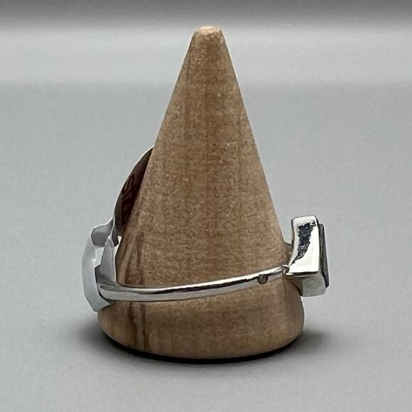 Bomb Party Follow Your Arrow Genuine Blue Apetite Quartz Stone Size 10 Ring - Picture 2 of 8